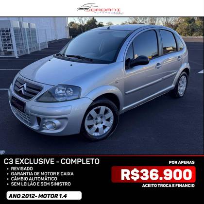 CITROËN C3 1.6 EXCLUSIVE 16V FLEX 4P AUTOMÁTICO